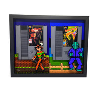 8 Bit Jason & Freddy 11x14" 3D Art