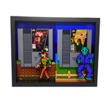 8 Bit Jason & Freddy 11x14" 3D Art