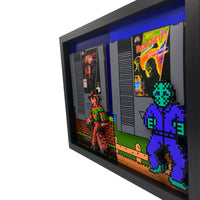 8 Bit Jason & Freddy 11x14" 3D Art