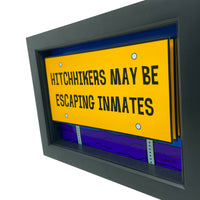 Escaping Inmates Sign 3D Art