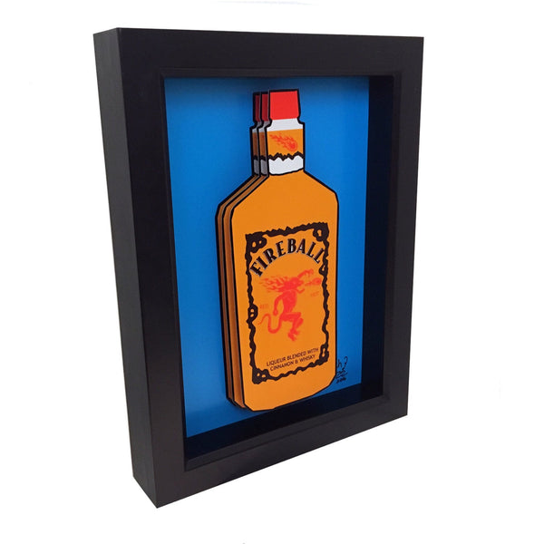 Fireball Whiskey 3D Art