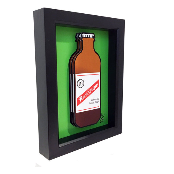 Red Stripe Beer 3D Art