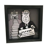 Alfred Hitchcock 3D Art (12x12" version)
