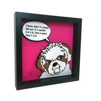 Shih Tzu 12x12" 3D Art