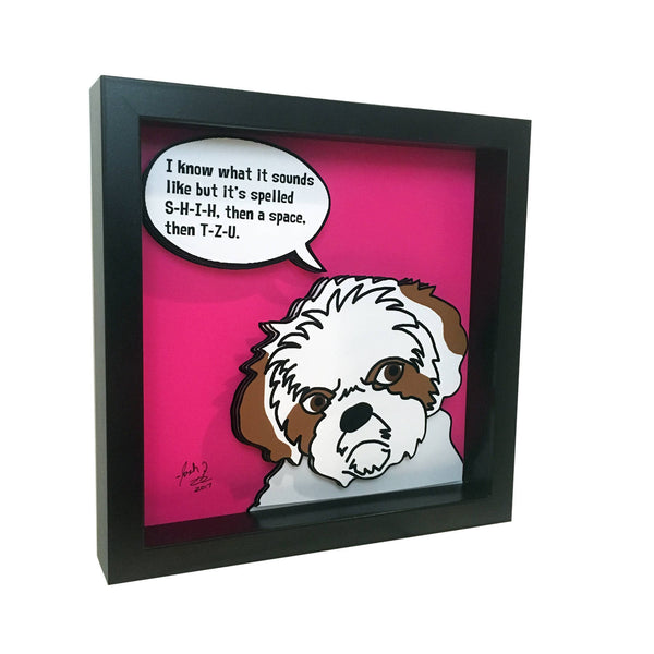 Shih Tzu 12x12" 3D Art