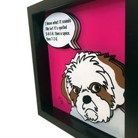 Shih Tzu 12x12" 3D Art