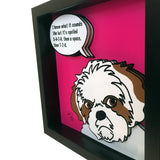 Shih Tzu 12x12" 3D Art
