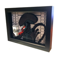Alien Xenomorph Starbucks 3D Art