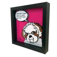 Shih Tzu 12x12" 3D Art