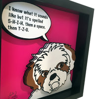 Shih Tzu 12x12" 3D Art
