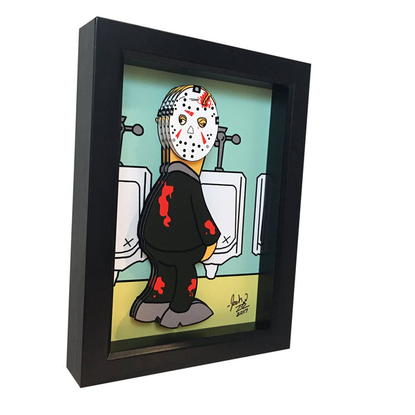 Jason Voorhees Bathroom Decor 3D Art