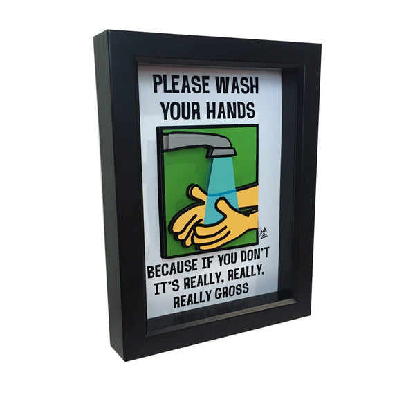 Funny Washroom Sign 3D Art