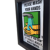 Funny Washroom Sign 3D Art