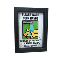 Funny Washroom Sign 3D Art