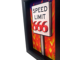 Speed Limit 666 3D Art