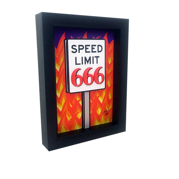 Speed Limit 666 3D Art