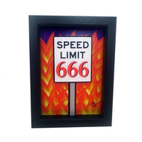 Speed Limit 666 3D Art