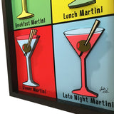 Martini Glasses 3D Art