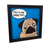 Pug 12x12" 3D Art