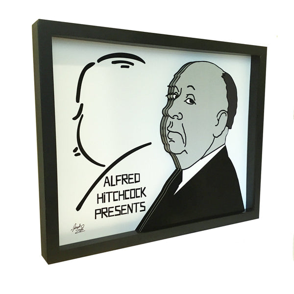 Alfred Hitchcock Presents 3D Art (11x14" version)