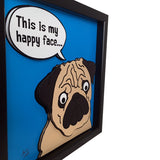 Pug 12x12" 3D Art