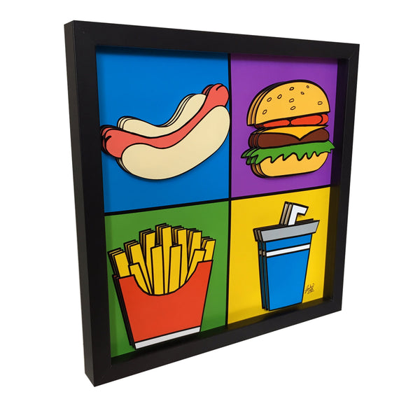 Cartoon Kitchen Decor 3D Art