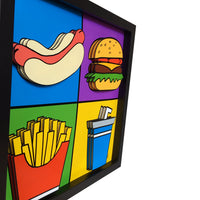 Cartoon Kitchen Decor 3D Art