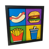 Cartoon Kitchen Decor 3D Art