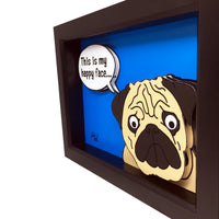 Pug Lover 5x7" 3D Art