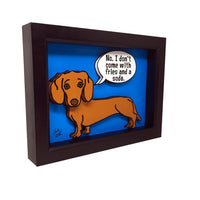 Dachshund 5x7" 3D Art