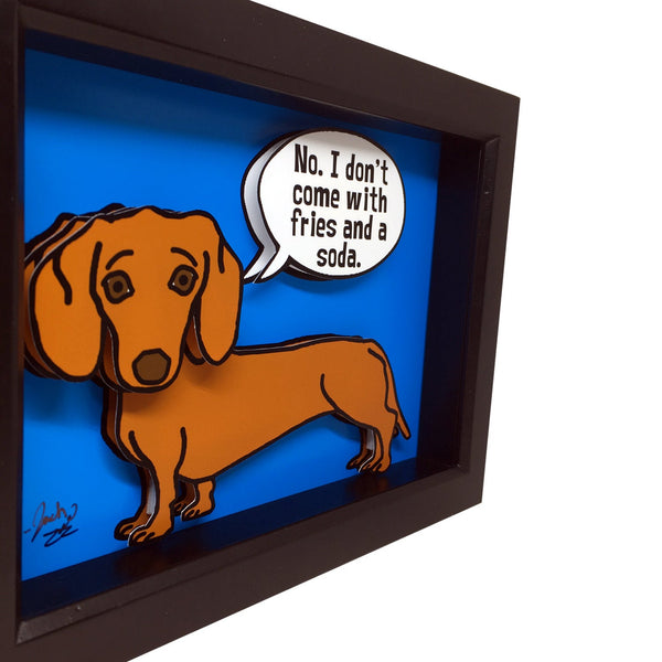 Dachshund 5x7" 3D Art