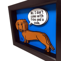 Dachshund 5x7" 3D Art