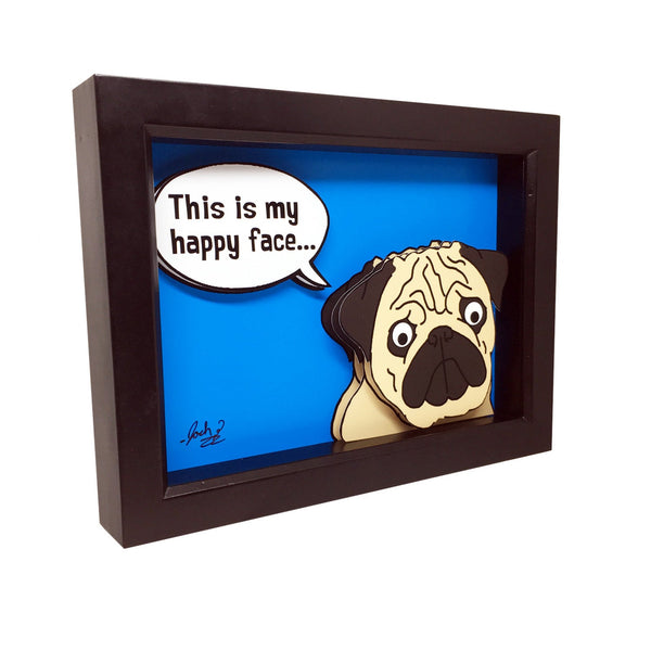 Pug Lover 5x7" 3D Art