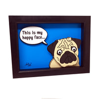 Pug Lover 5x7" 3D Art