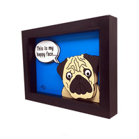 Pug Lover 5x7" 3D Art