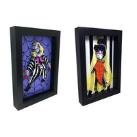 Beetlejuice & Lydia Deetz 3D Art