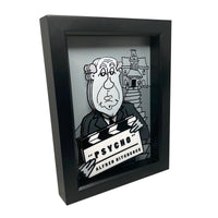 Alfred Hitchcock 3D Art (5x7" version)