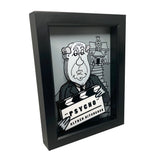 Alfred Hitchcock 3D Art (5x7" version)
