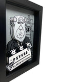 Alfred Hitchcock 3D Art (5x7" version)