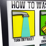 How To Wash Your Hands 3D Art