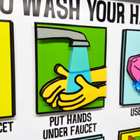 How To Wash Your Hands 3D Art