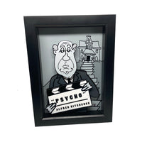 Alfred Hitchcock 3D Art (5x7" version)