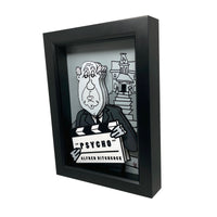 Alfred Hitchcock 3D Art (5x7" version)