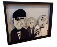 Three Stooges 3D Art