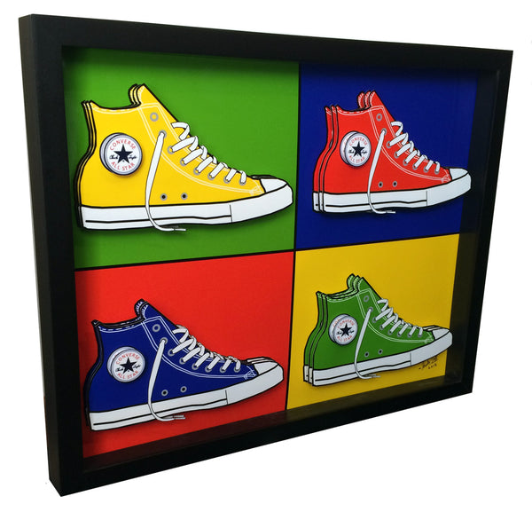 Chuck Taylor Basketball Sneakers 3D Art