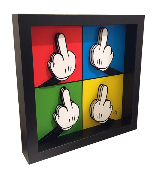 Middle Finger 3D Art