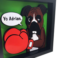 Boxer Rocky Balboa 3D Art