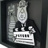 Alfred Hitchcock 3D Art (12x12" version)