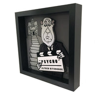 Alfred Hitchcock 3D Art (12x12" version)