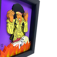 Jimi Hendrix 3D Art